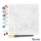 Figured'Art Mini Paint by Numbers Kit for Adults with Frame Travel Poster California Street Small format 8"x8" - Craft Art Painting DIY Canvas Already Stretched on a Wooden Frame